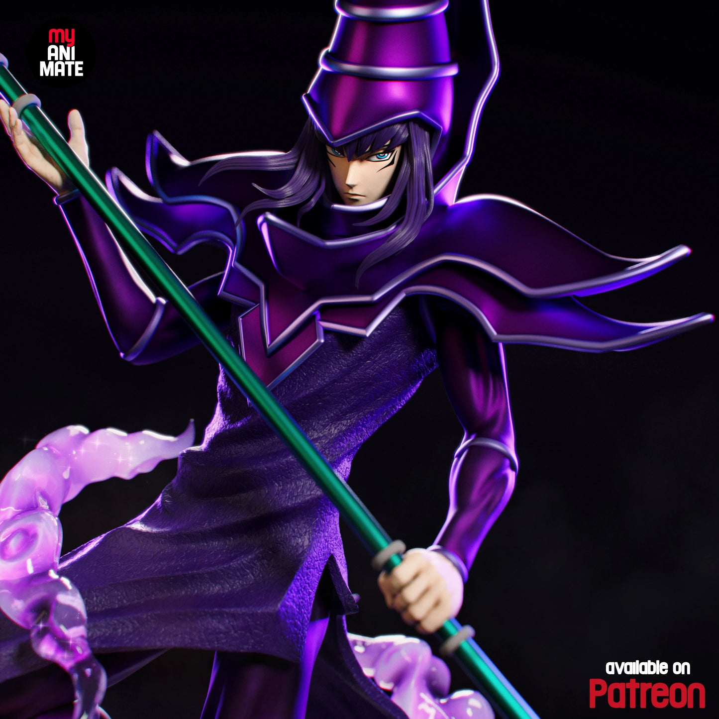 Dark Magician | Yu-Gi-Oh! | Handcrafted Figure