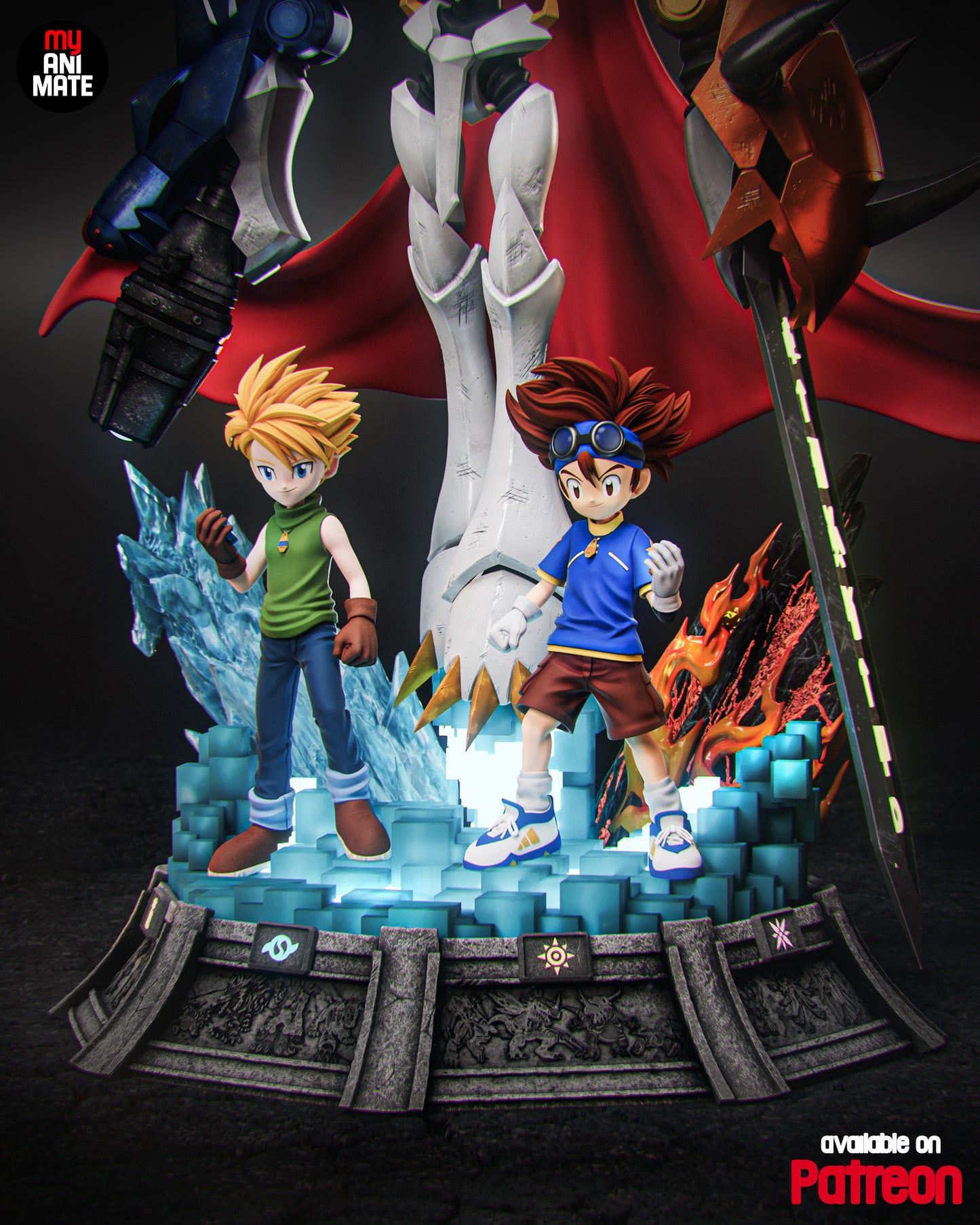 Digital Knight & Chosen Heroes | Handcrafted Figure