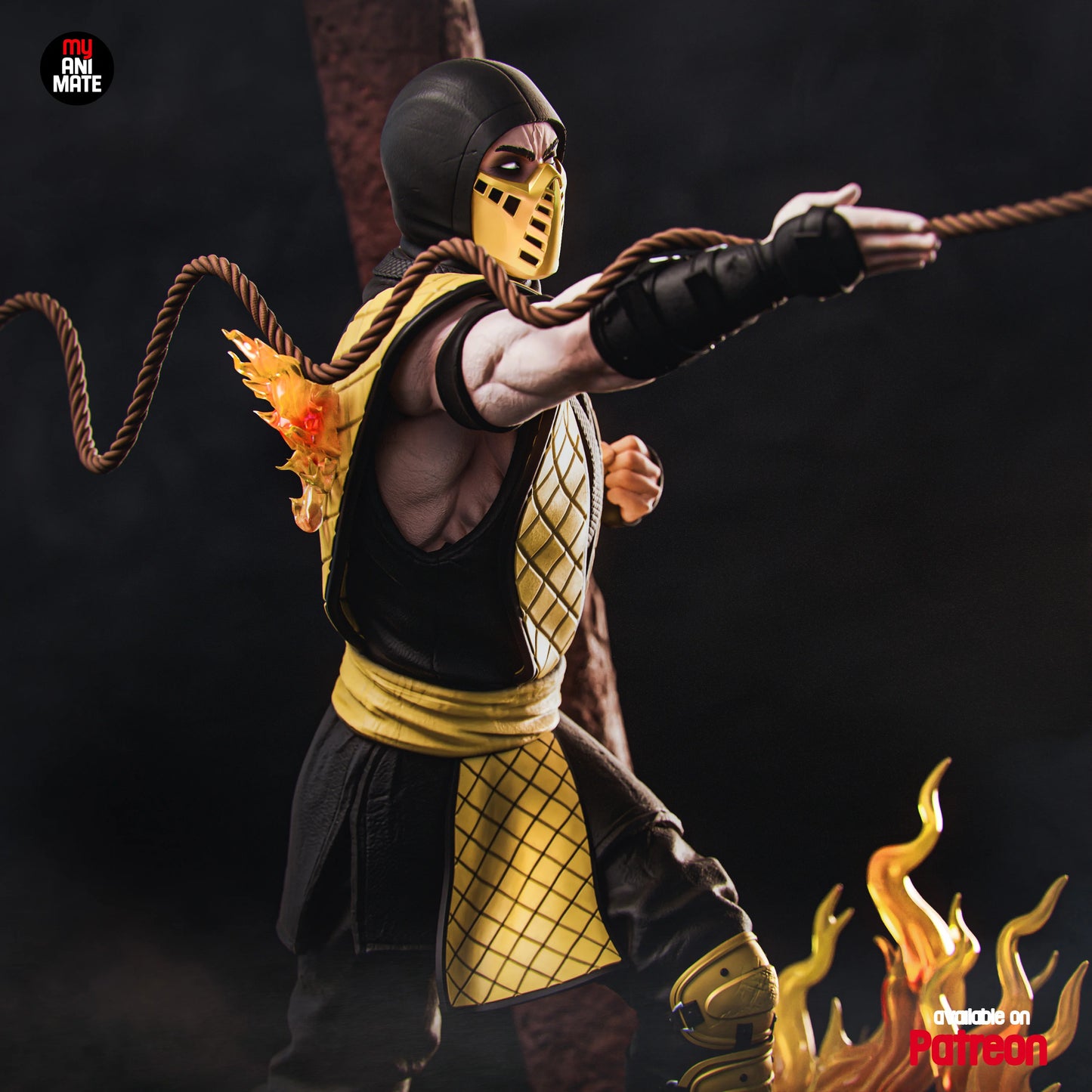 Fire & Ice Rivals Diorama | Handcrafted Figure