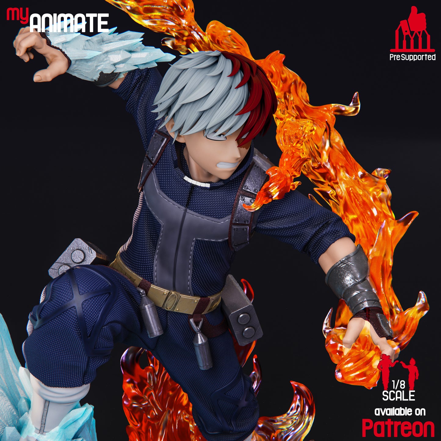Shoto Todoroki | My Hero Academia | Handcrafted Figure