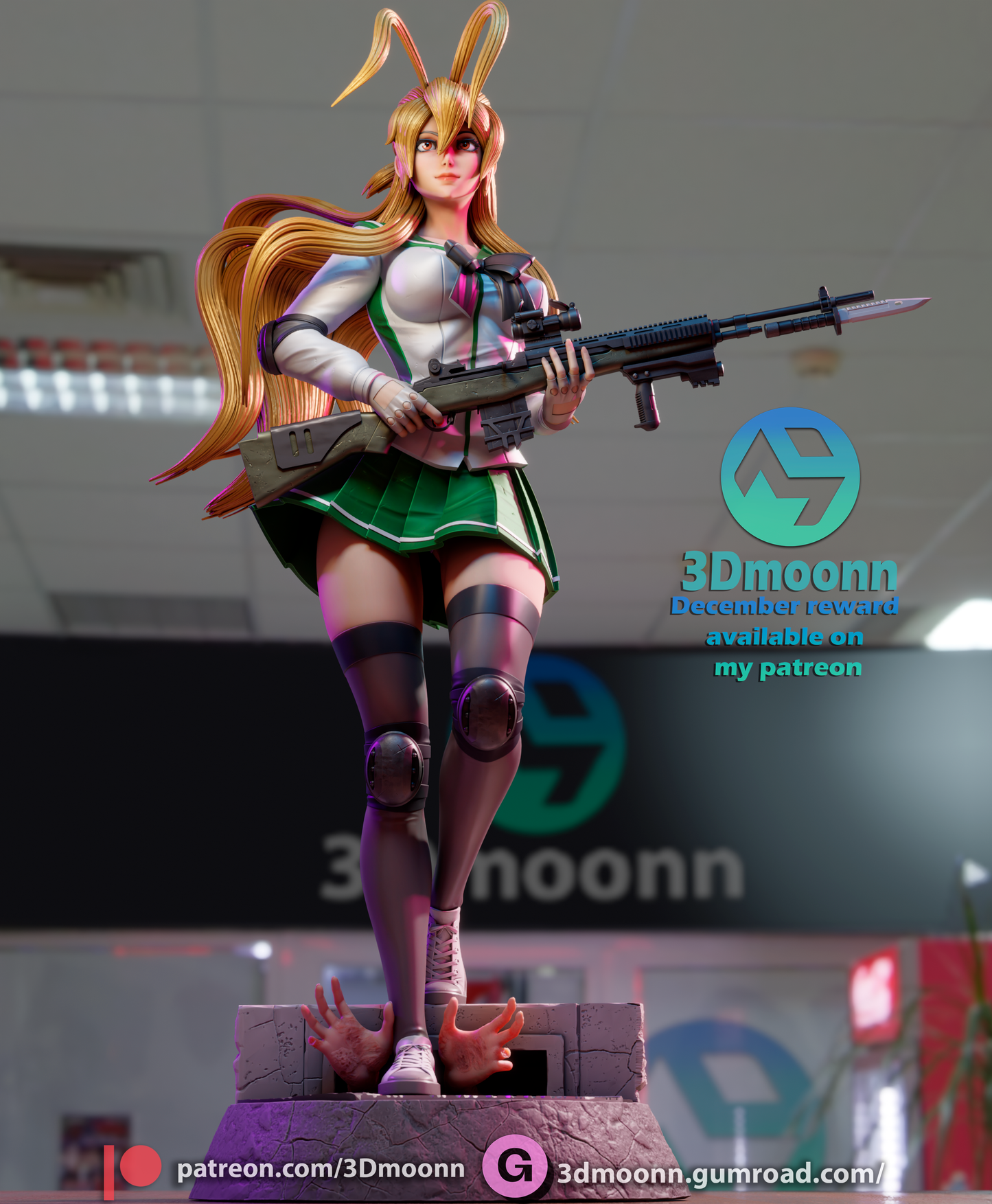 Rei Miyamoto | Highschool of the Dead | Handcrafted Figure