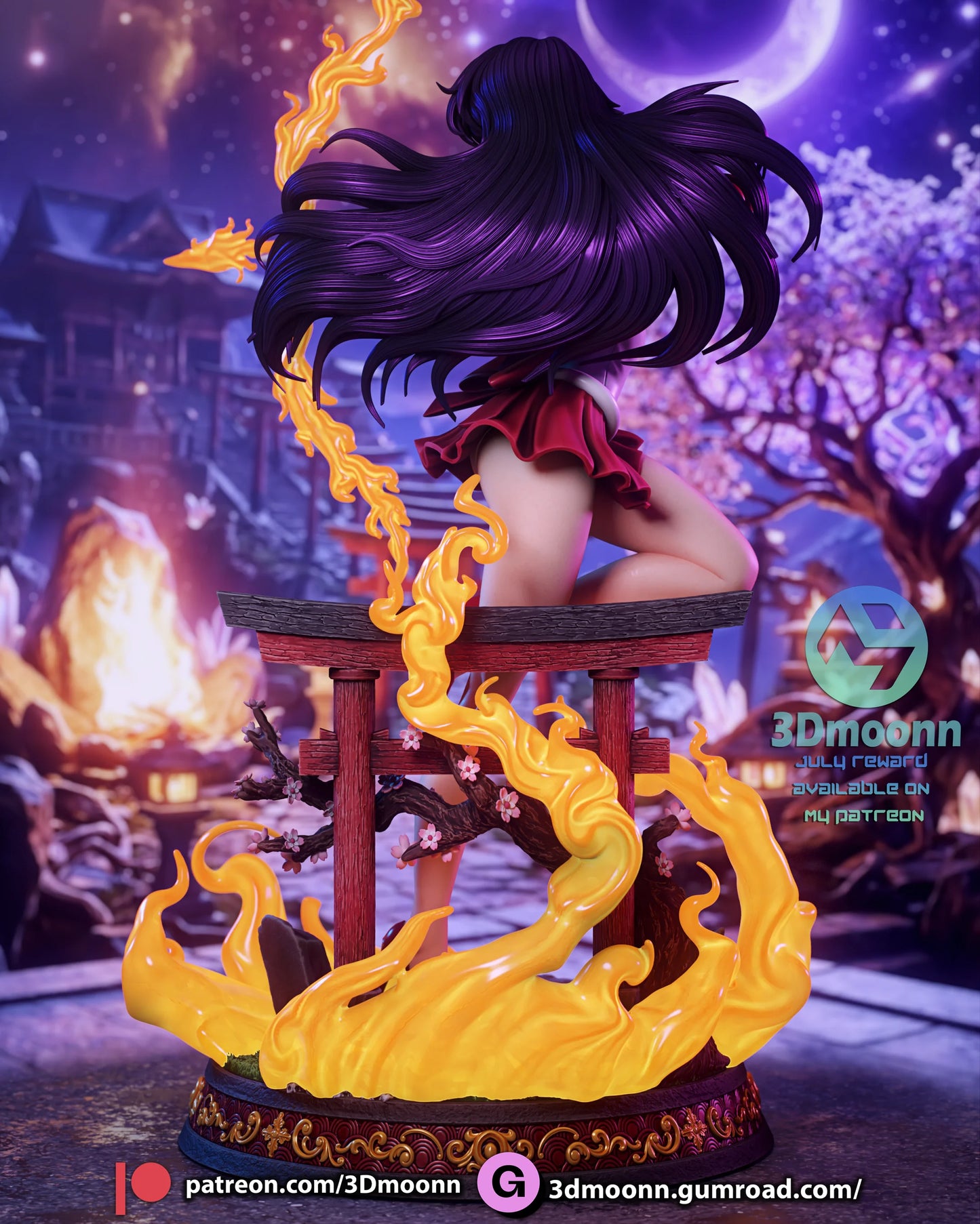 Sacred Flame Maiden | Handcrafted Figure