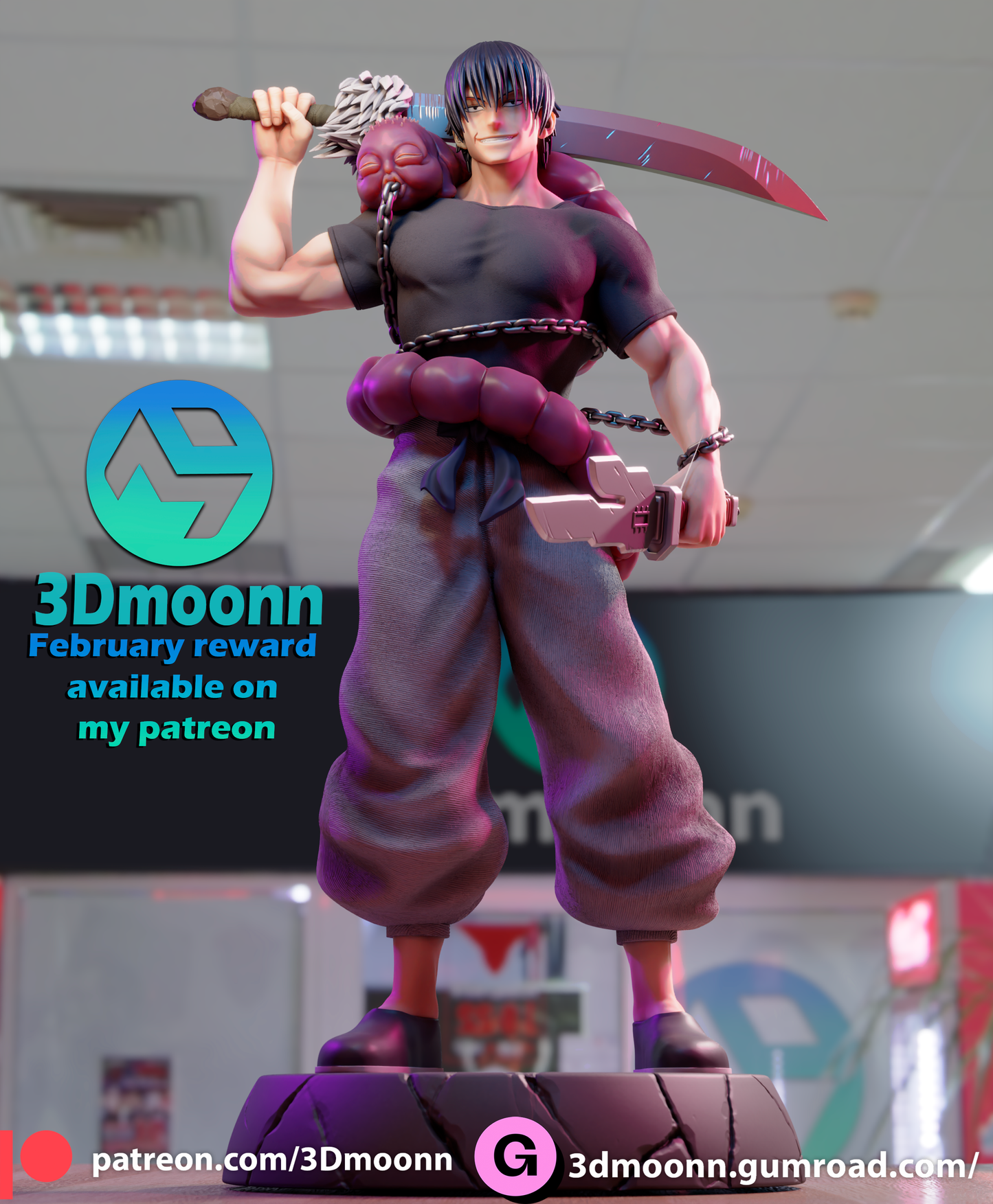 Toji Zenin | Jujutsu Kaisen | Handcrafted Figure