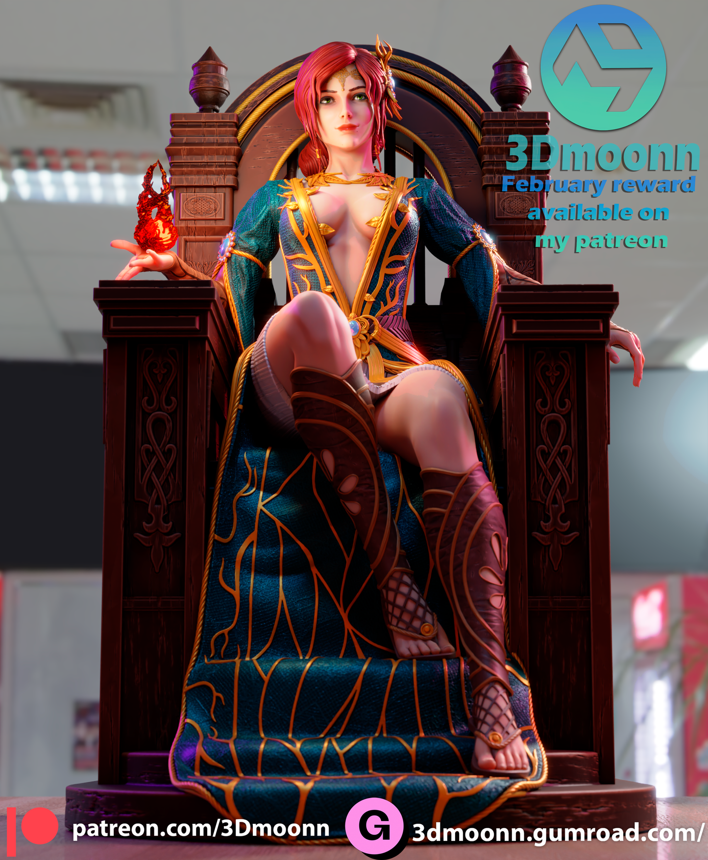 Triss | The Witcher | Handcrafted Figure