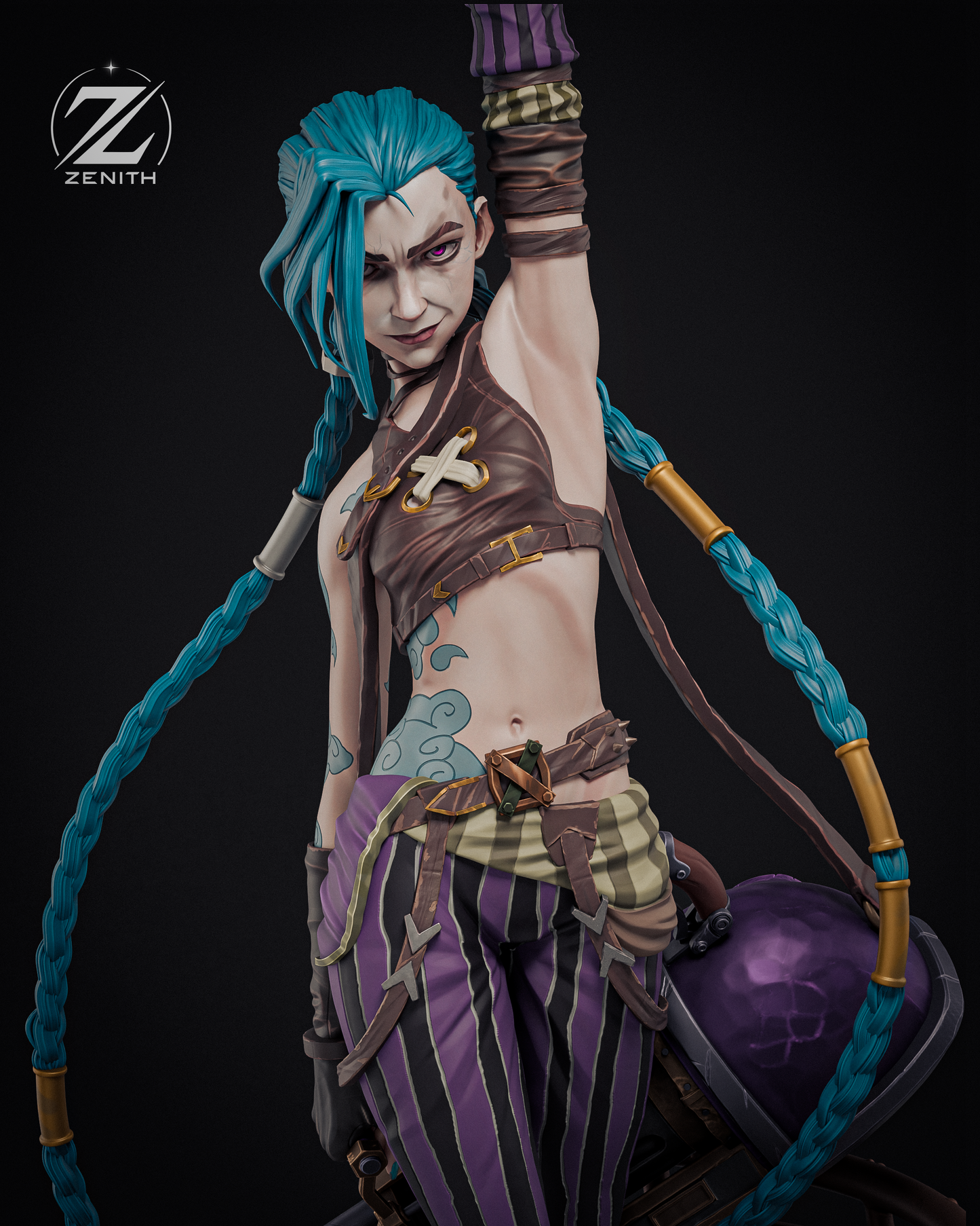 Blue-Haired Gunner | Handcrafted Figure