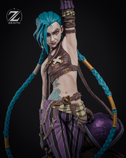 Blue-Haired Gunner | Handcrafted Figure