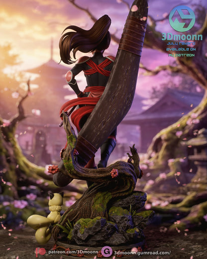 Demon Huntress | Handcrafted Figure