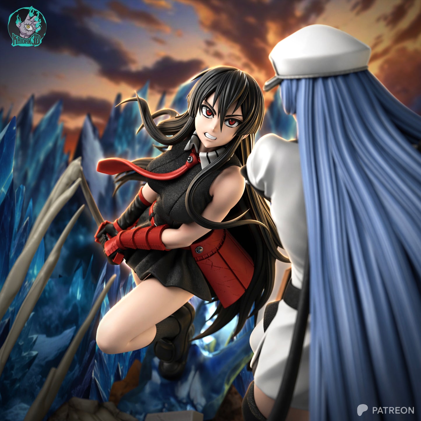 Esdeath & Akame | Akame Ga Kill | Handcrafted Figure
