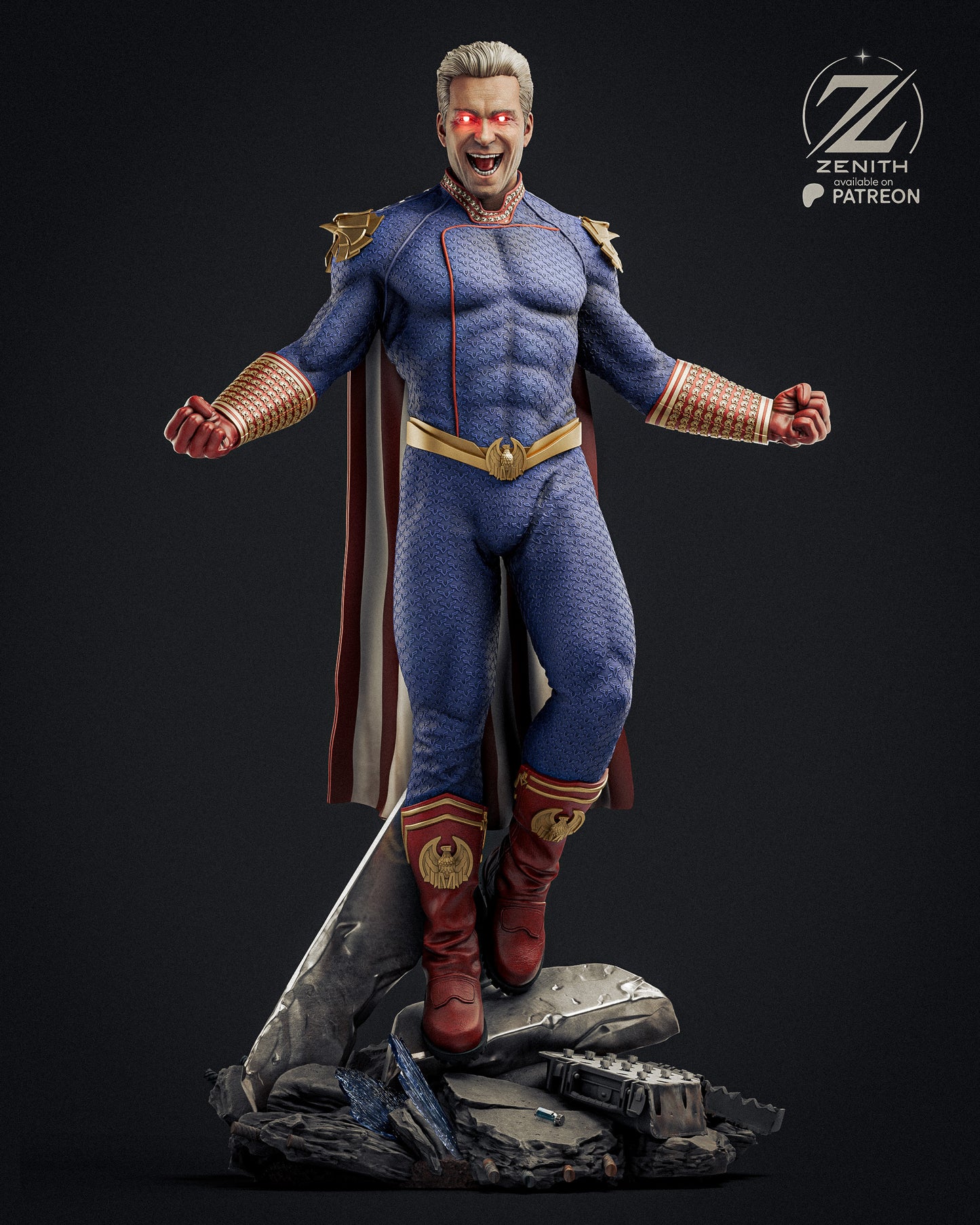 Patriotic Guardian | Handcrafted Figure