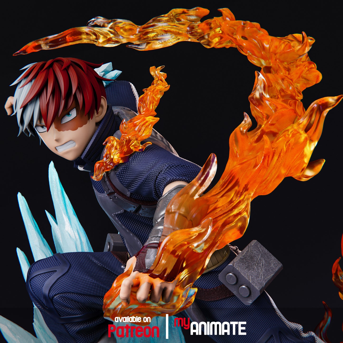Shoto Todoroki | My Hero Academia | Handcrafted Figure