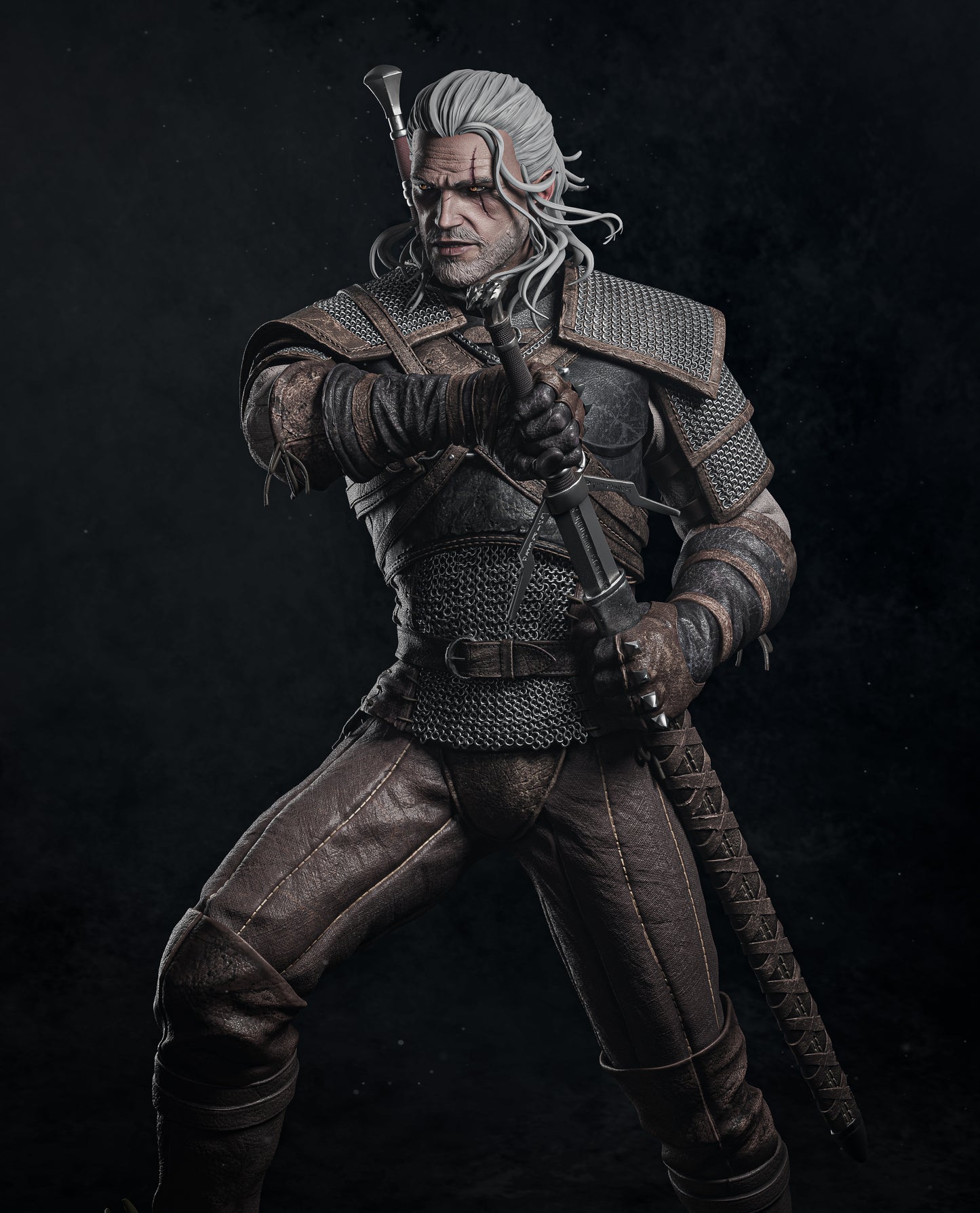Geralt | The Witcher 3 | Handcrafted Figure