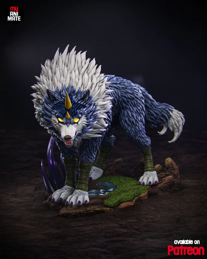 Slime King & Shadow Wolf | Handcrafted Figure