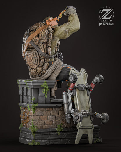 Twin Nunchaku Warrior | Handcrafted Figure