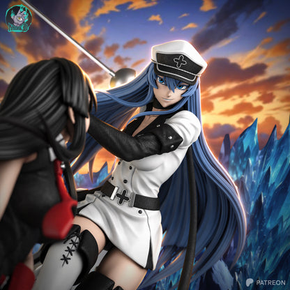 Esdeath & Akame | Akame Ga Kill | Handcrafted Figure