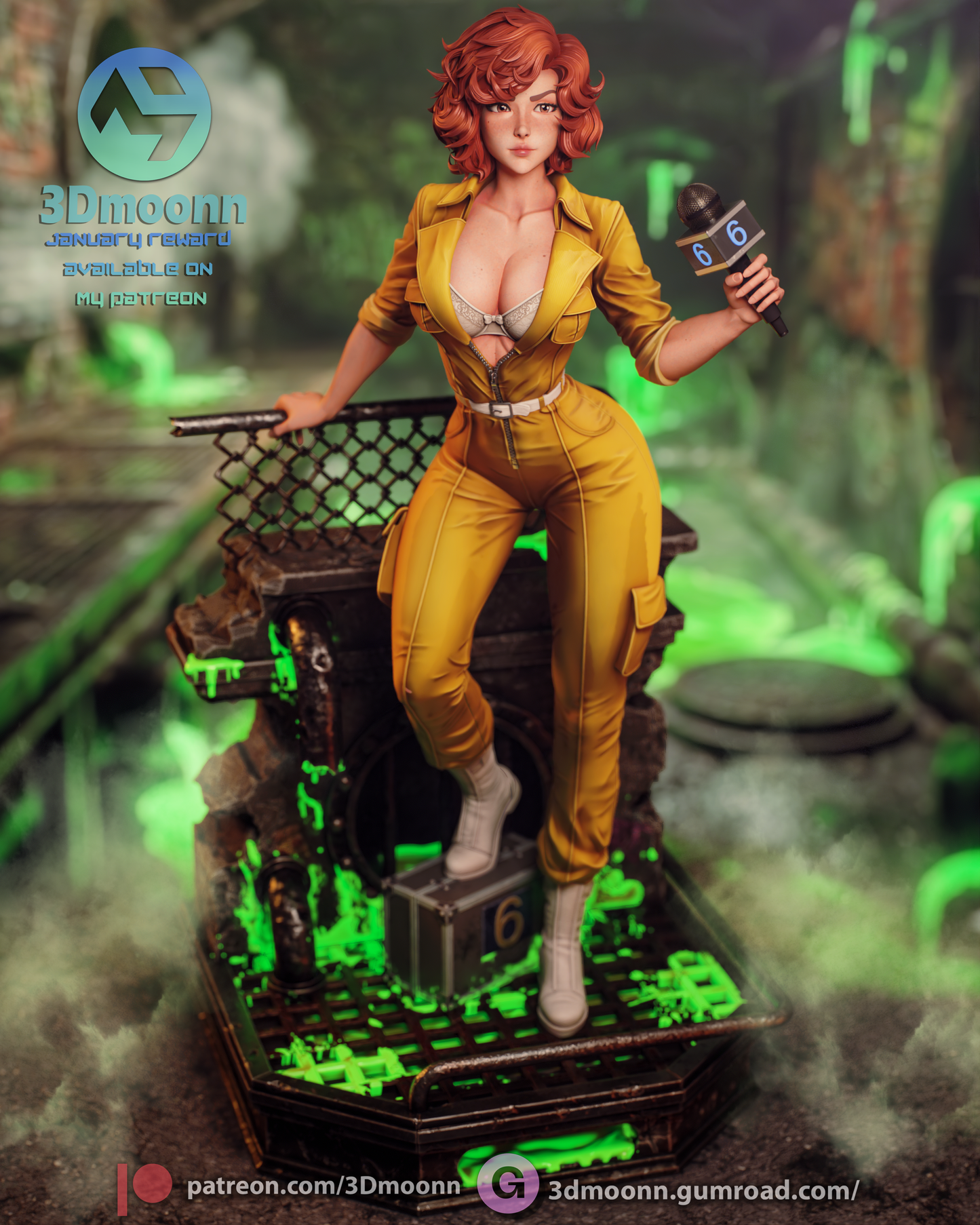 April O'Neil | Teenage Mutant Ninja Turtles | Handcrafted Figure