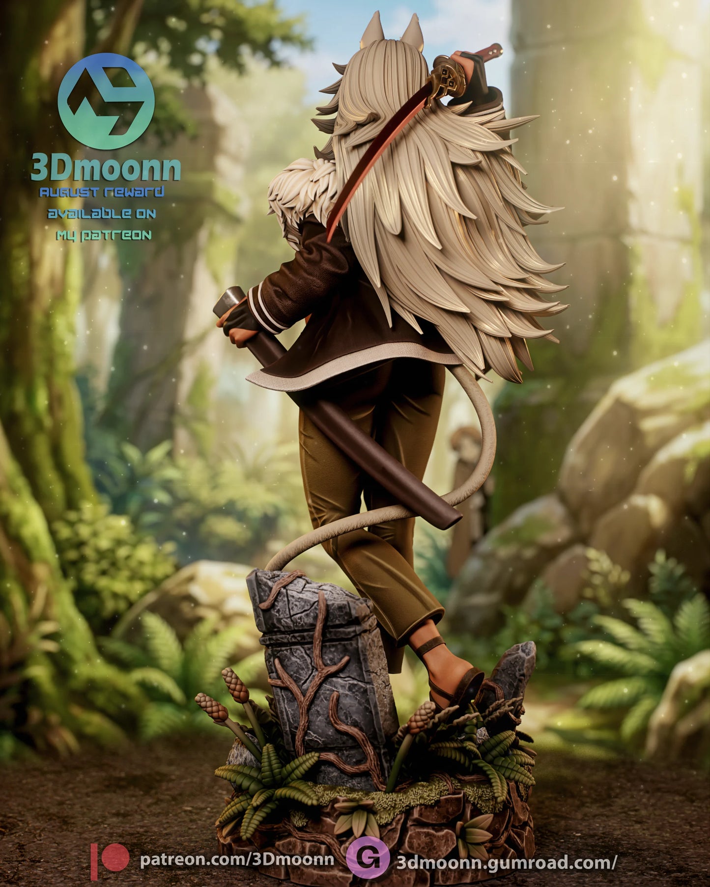 Beast Swordswoman | Handcrafted Figure