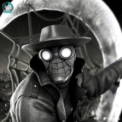 Web Slinging Noir | Handcrafted Figure