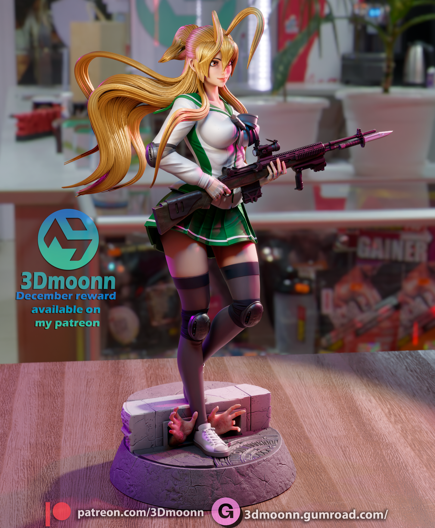 Rei Miyamoto | Highschool of the Dead | Handcrafted Figure