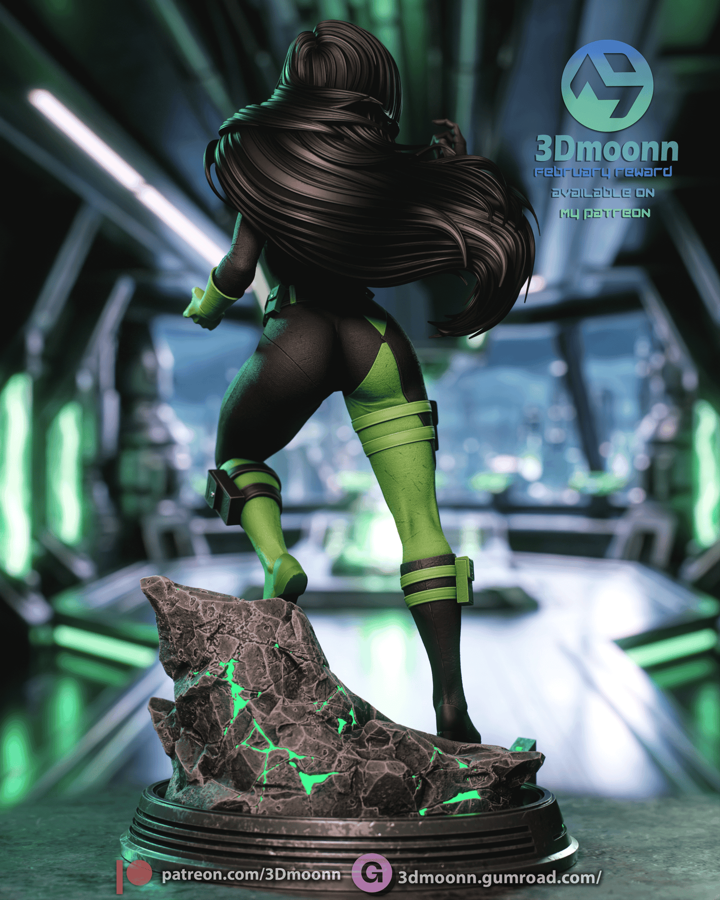 Shego | Kim Possible | Handcrafted Figure