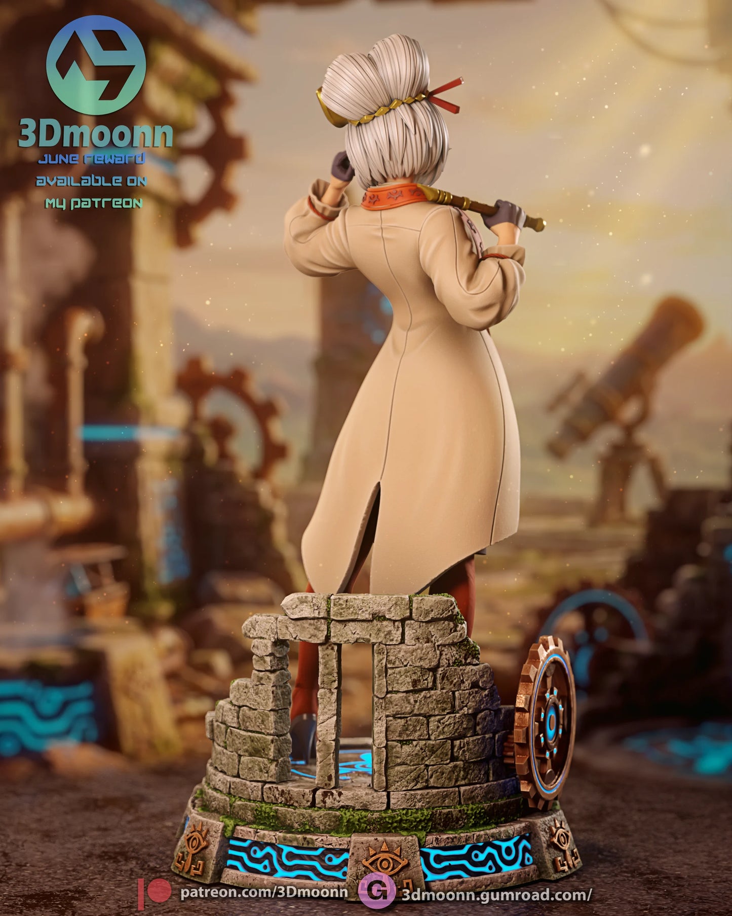 Ancient Sheikah Scientist | Handcrafted Figure