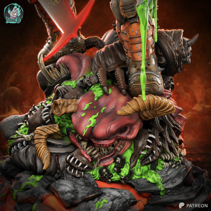 Hellbound Warrior | Handcrafted Figure