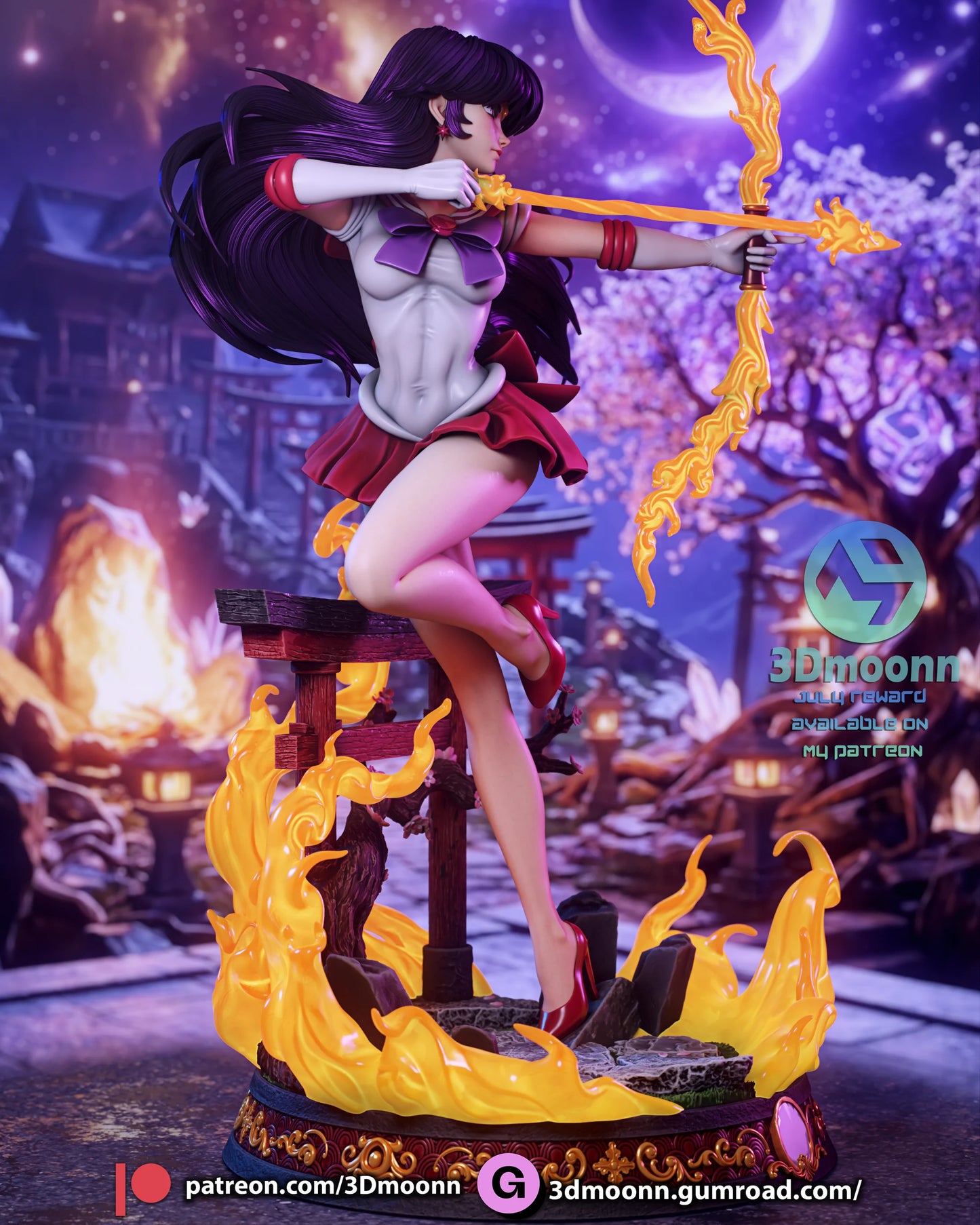 Sacred Flame Maiden | Handcrafted Figure