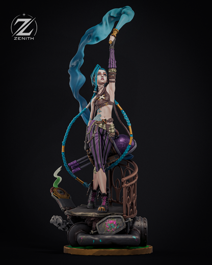 Blue-Haired Gunner | Handcrafted Figure