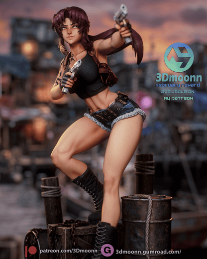 Revy | Black Lagoon | Handcrafted Figure