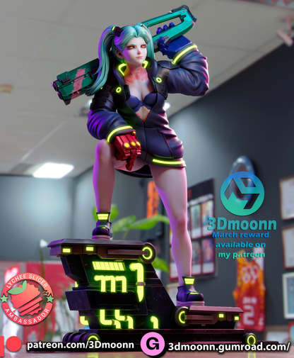 Rebecca | Cyberpunk: Edgerunners | Handcrafted Figure
