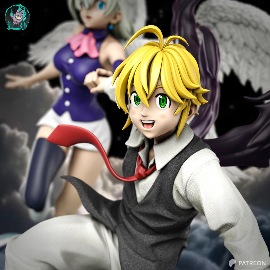 Meliodas & Elizabeth | The Seven Deadly Sins | Handcrafted Figure