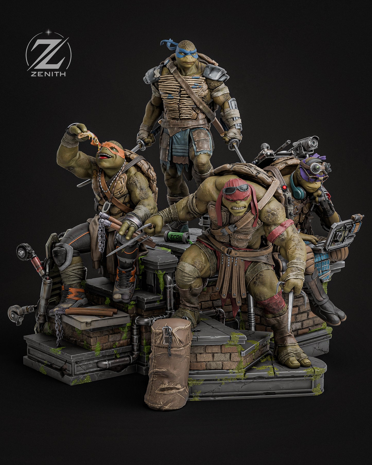 TMNT Diorama | Handcrafted Figure