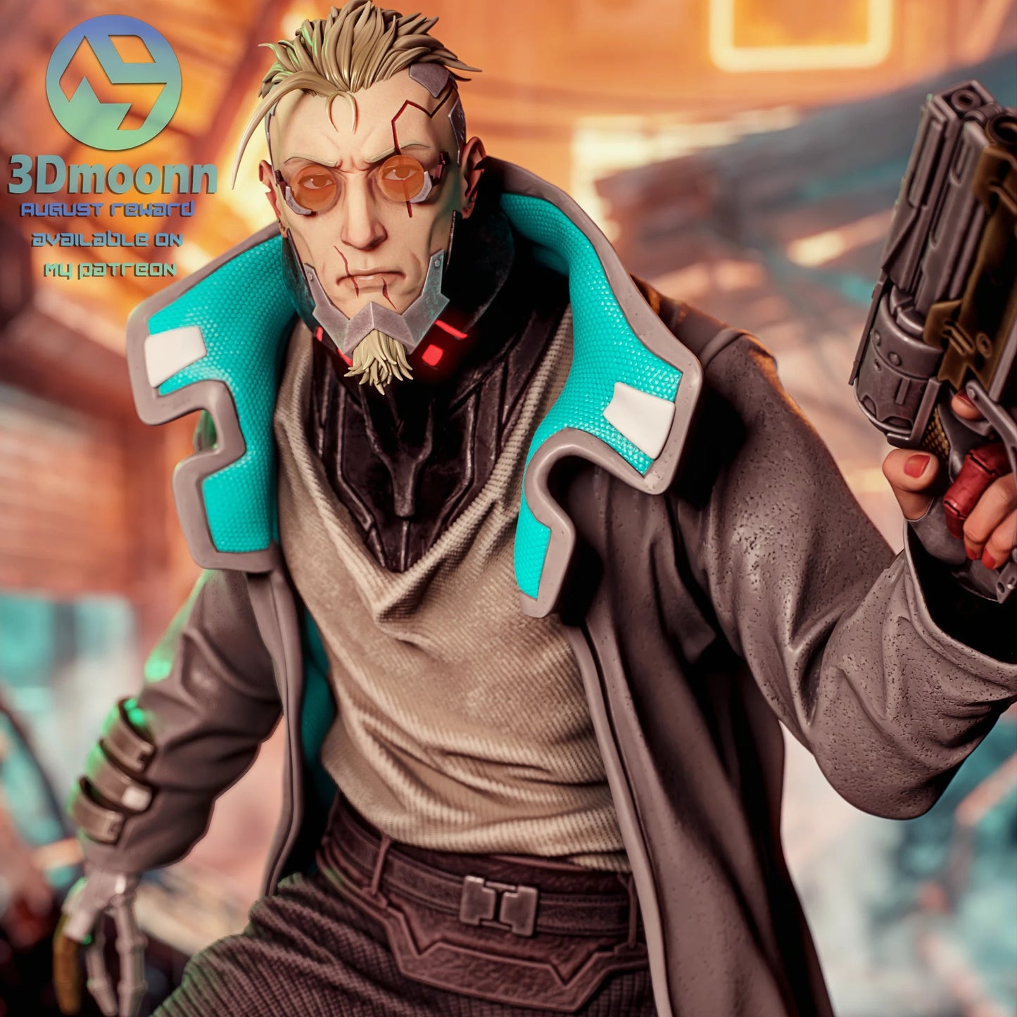 Cyber Enforcer | Handcrafted Figure