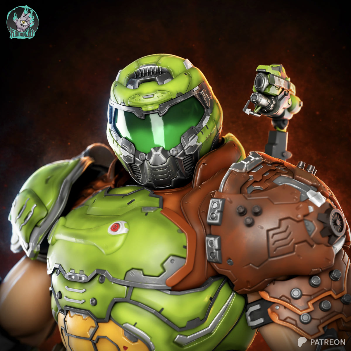 Hellbound Warrior | Handcrafted Figure