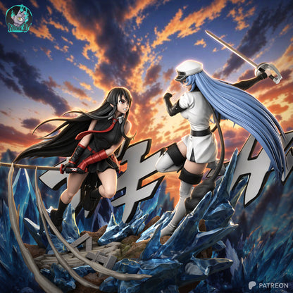 Esdeath & Akame | Akame Ga Kill | Handcrafted Figure