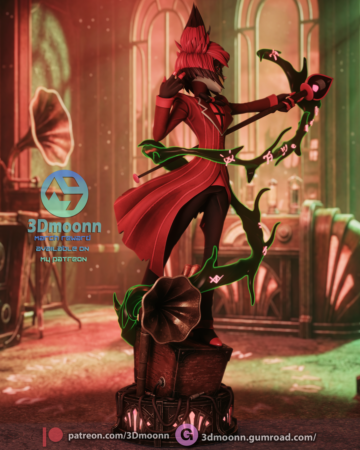 Alastor | Hazbin Hotel | Handcrafted Figure