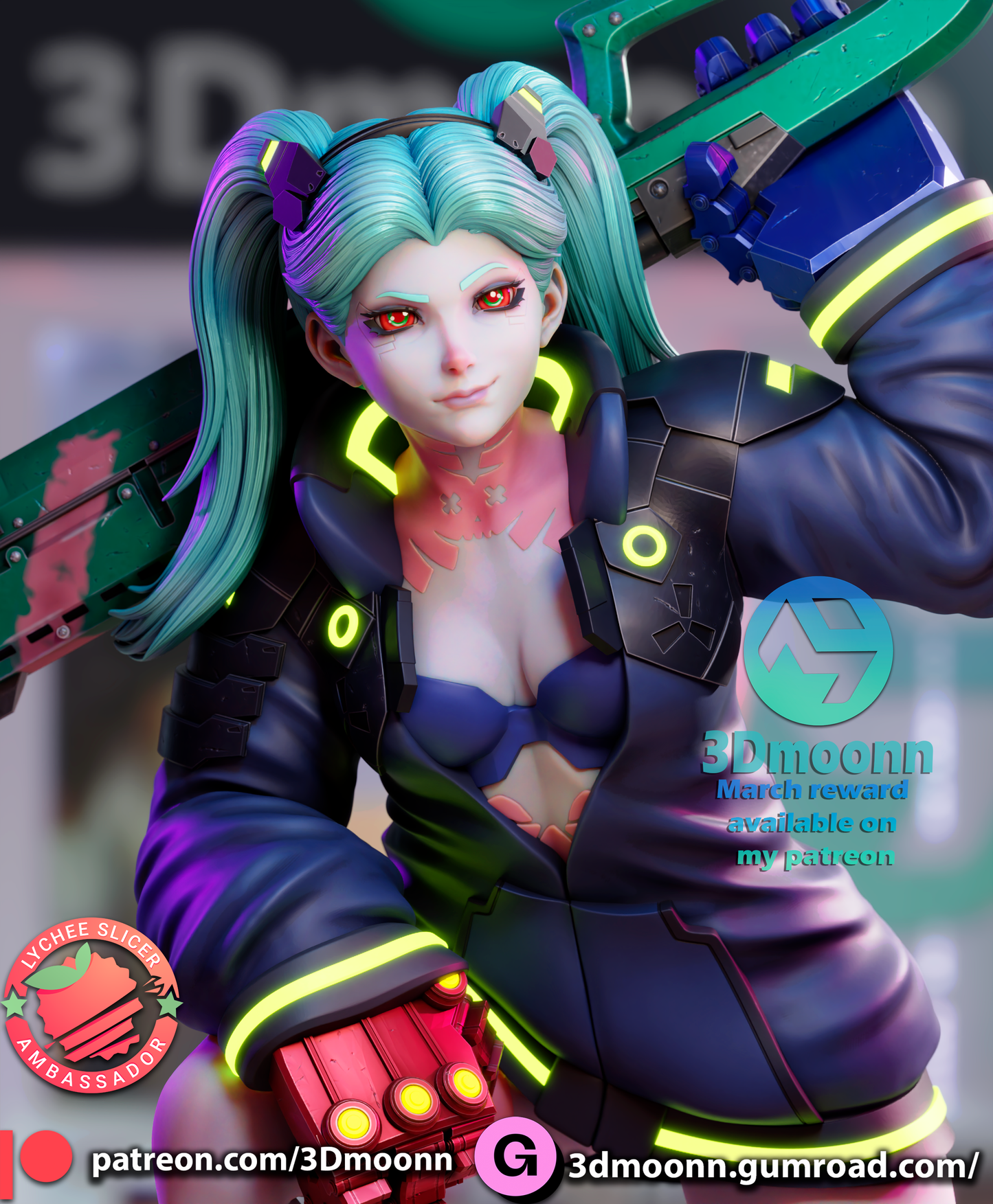 Rebecca | Cyberpunk: Edgerunners | Handcrafted Figure