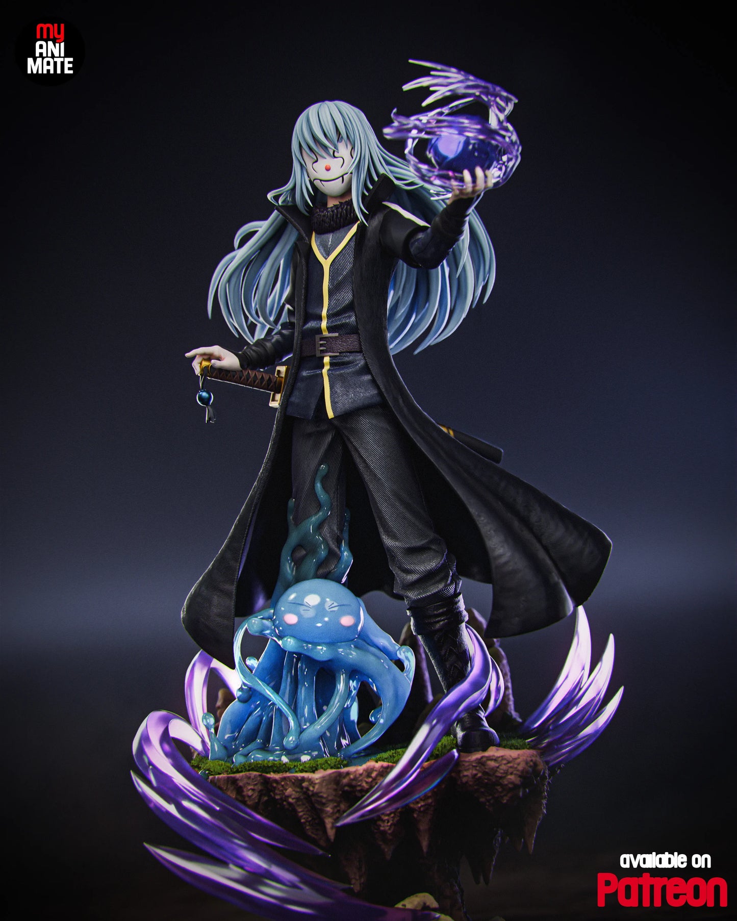 Slime King & Shadow Wolf | Handcrafted Figure