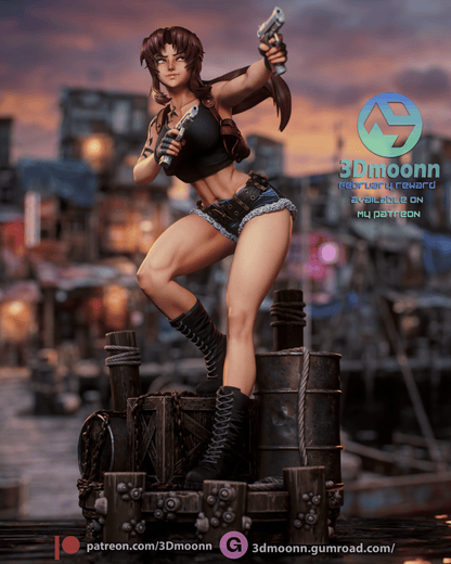 Revy | Black Lagoon | Handcrafted Figure