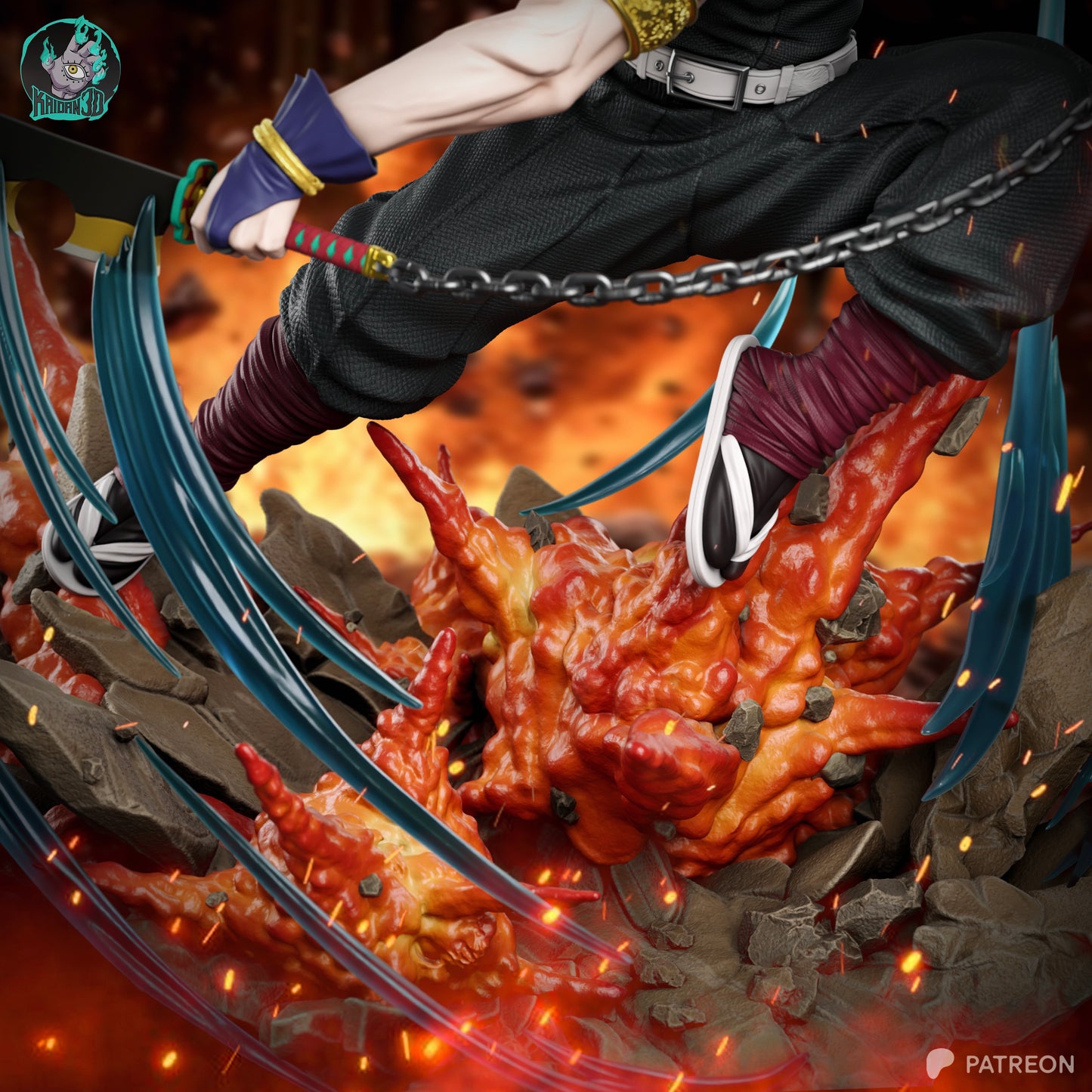 Tengen Uzui | Demon Slayer | Handcrafted Figure