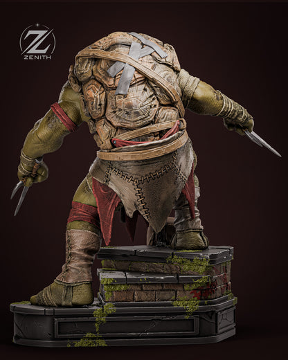 Twin Sai Warrior | Handcrafted Figure