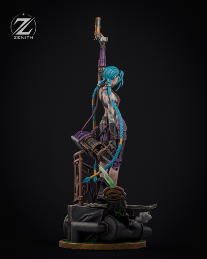 Blue-Haired Gunner | Handcrafted Figure