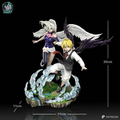 Demon Prince & Goddess Maiden | Handcrafted Figure