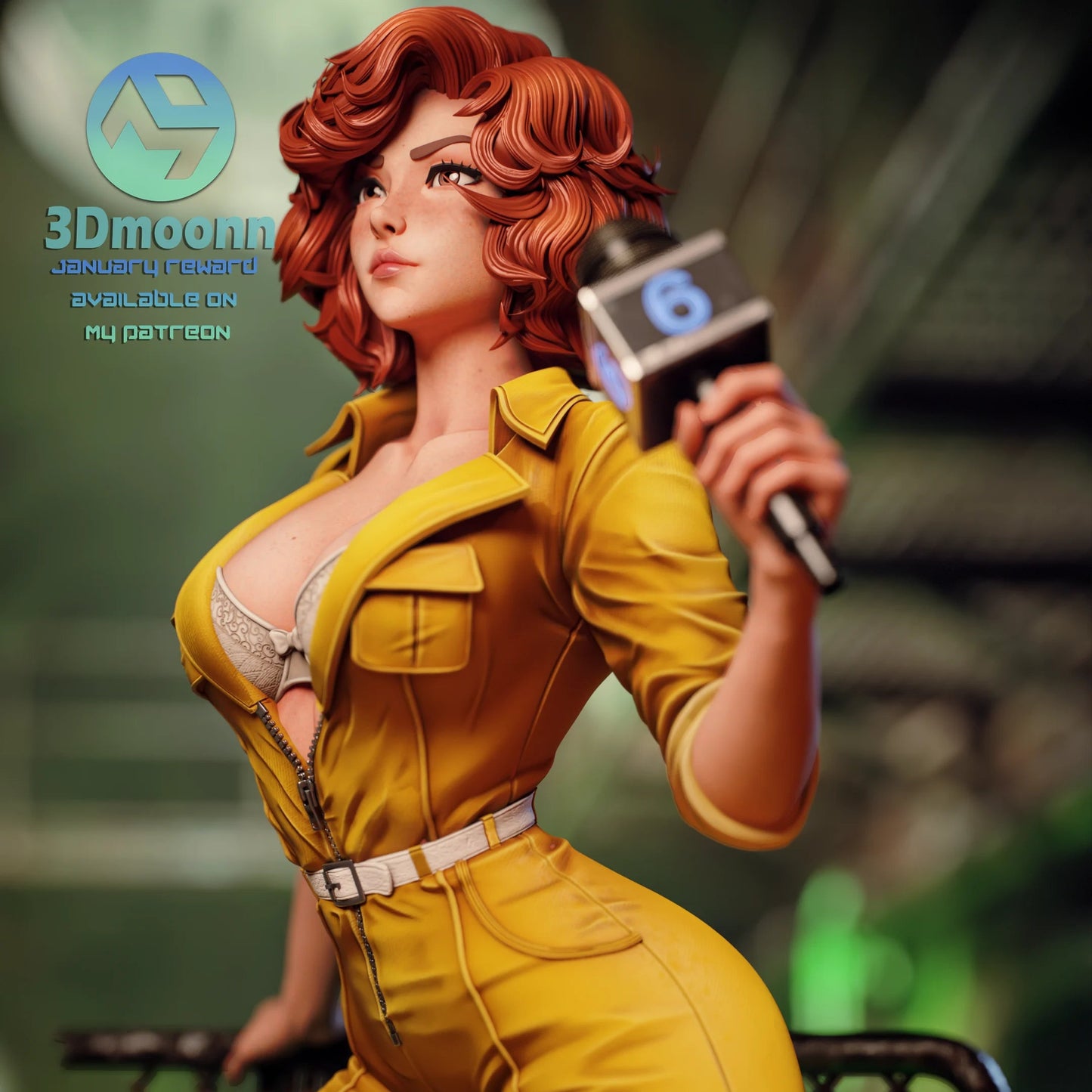 April O'Neil | Teenage Mutant Ninja Turtles | Handcrafted Figure