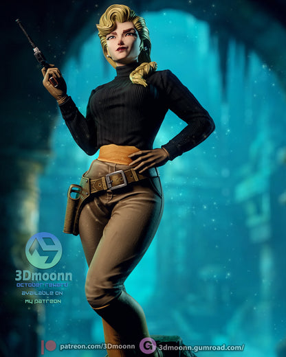 Blonde Expedition Officer | Handcrafted Figure