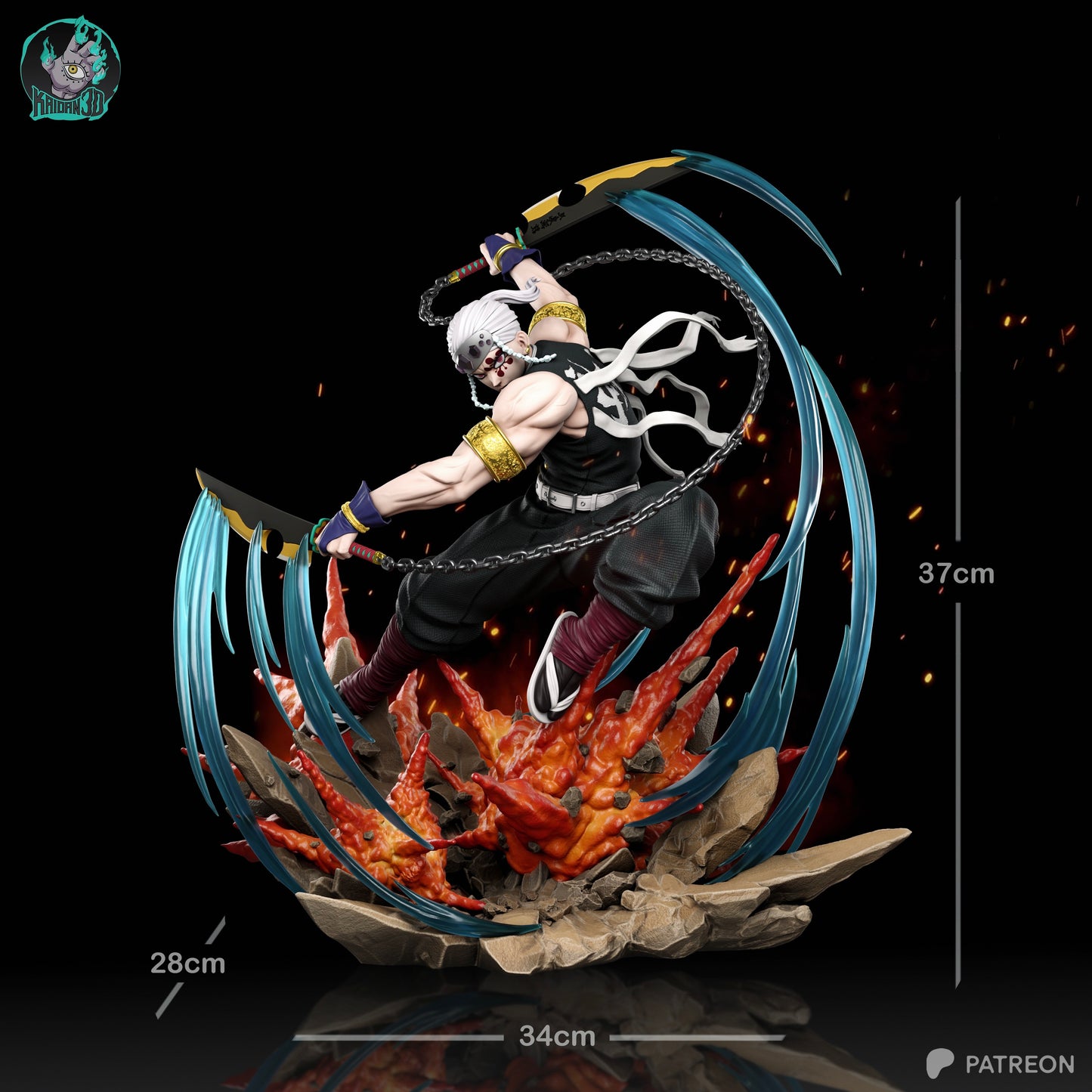 Tengen Uzui | Demon Slayer | Handcrafted Figure