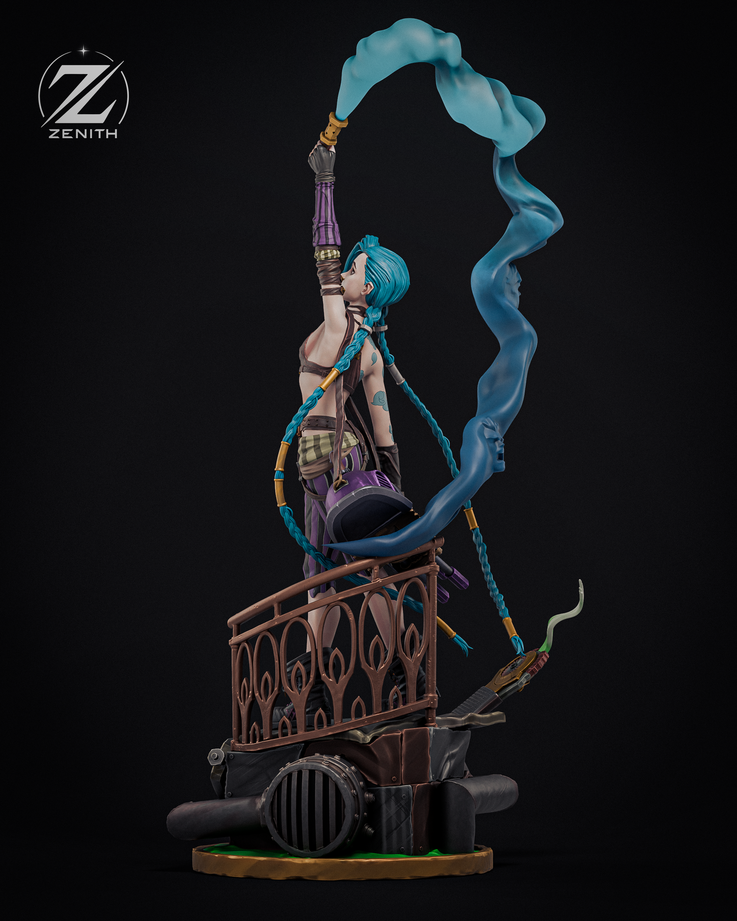 Blue-Haired Gunner | Handcrafted Figure