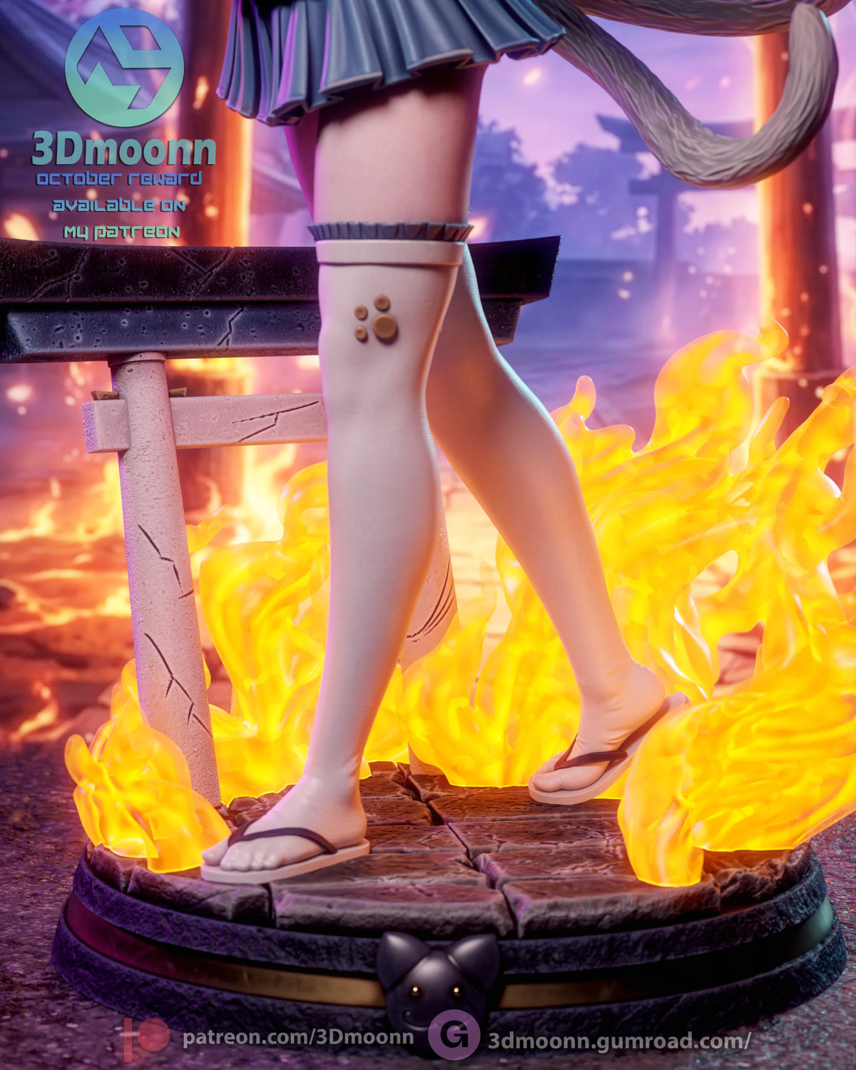 White Cat Girl | Handcrafted Figure