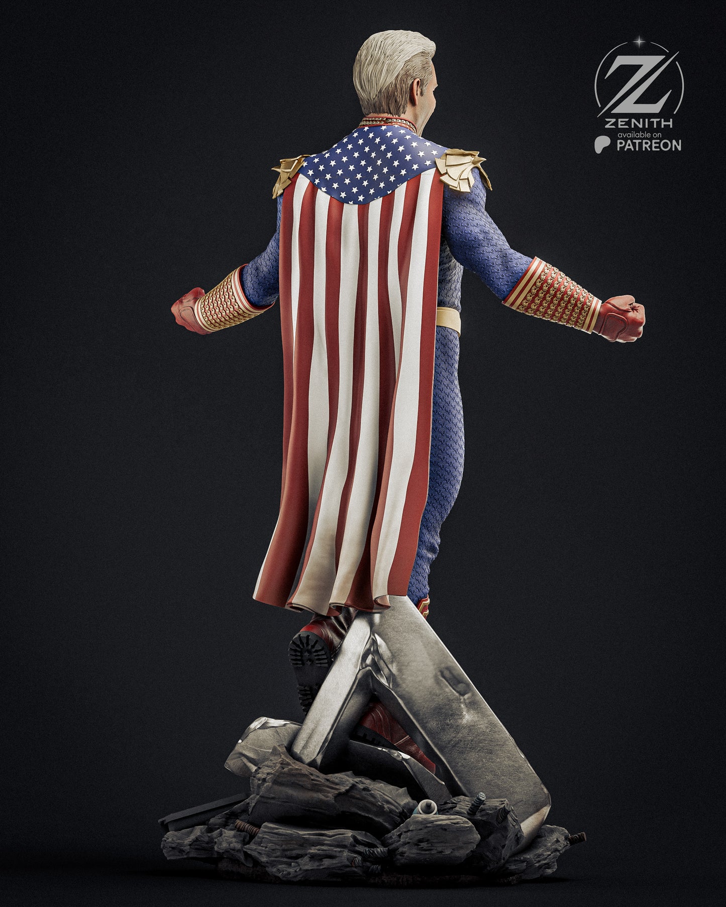 Patriotic Guardian | Handcrafted Figure