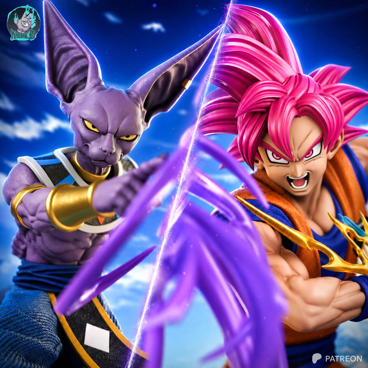 Saiyan Warrior vs Destruction God | Handcrafted Figure