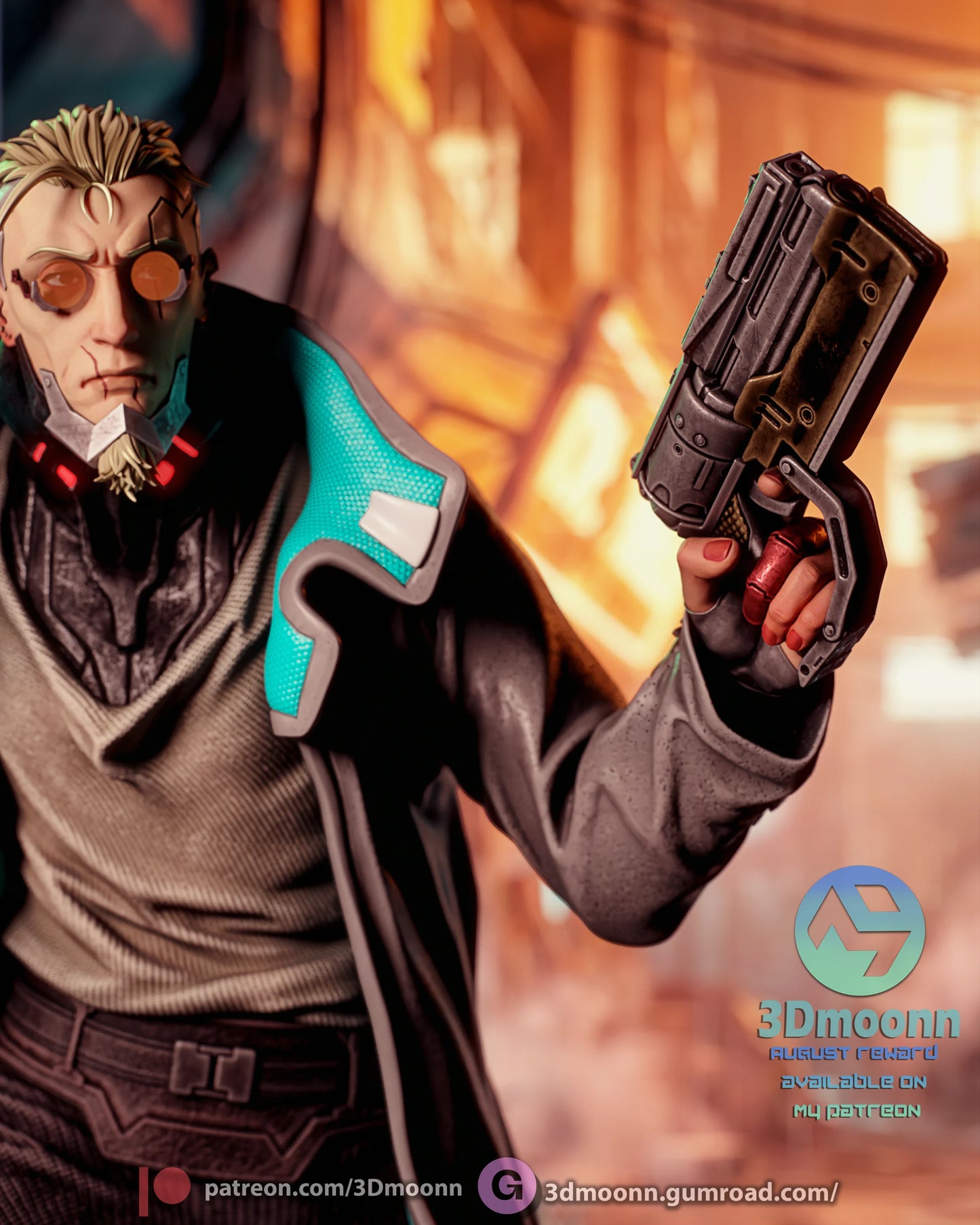 Cyber Enforcer | Handcrafted Figure